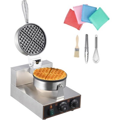 Commercial Waffle Cone Maker Electric Non-Stick Waffle Making Machine 1200W 110V