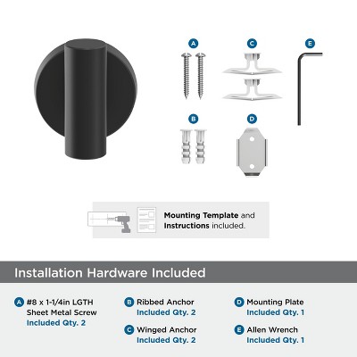 Matte Black Modern Minimalist Single Prong Robe Hook