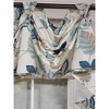 RLF Home Samanta 3" Tab Top Luxurious and Elegant Window Treatment 3-Scoop Victory Swag 56" x 18" Blue - 3 of 4
