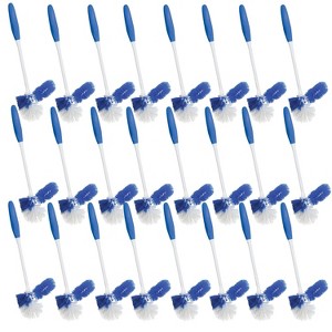 Lola Products Classic Toilet Brush w/Under-The-Rim Scrubber, deep Cleans The Entire Toilet Bowl, Non-Slip Handle w/Rubber Comfort Grip, 24 Pack - 1 of 4