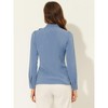INSPIRE CHIC Women's Long Sleeve Bow Tie Neck Blouses - 3 of 4