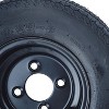 4.80x8 Trailer Tire & Wheel Assembly, Set of 2 - Load Range C 6PR, 4 Lug 4" Bolt Pattern, Black Steel Rim for Utility & Boat Trailers - 3 of 4