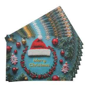 Unique Bargains Christmas Greeting Card Multicolor 4.5 "x 3.1" 10 Pcs - 1 of 4
