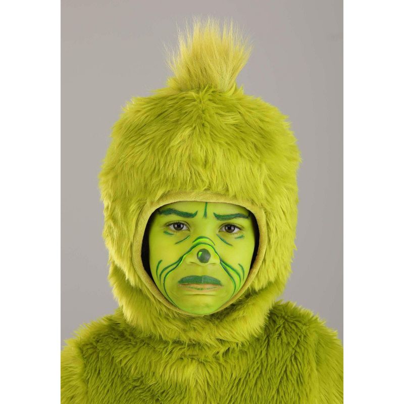 HalloweenCostumes.com Dr. Seuss Grinch Open Face Kid's Costume, 3 of 10
