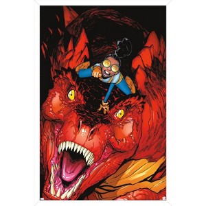 Trends International Marvel Moon Girl & Devil Dinosaur - Attack Framed Wall Poster Prints - 1 of 4