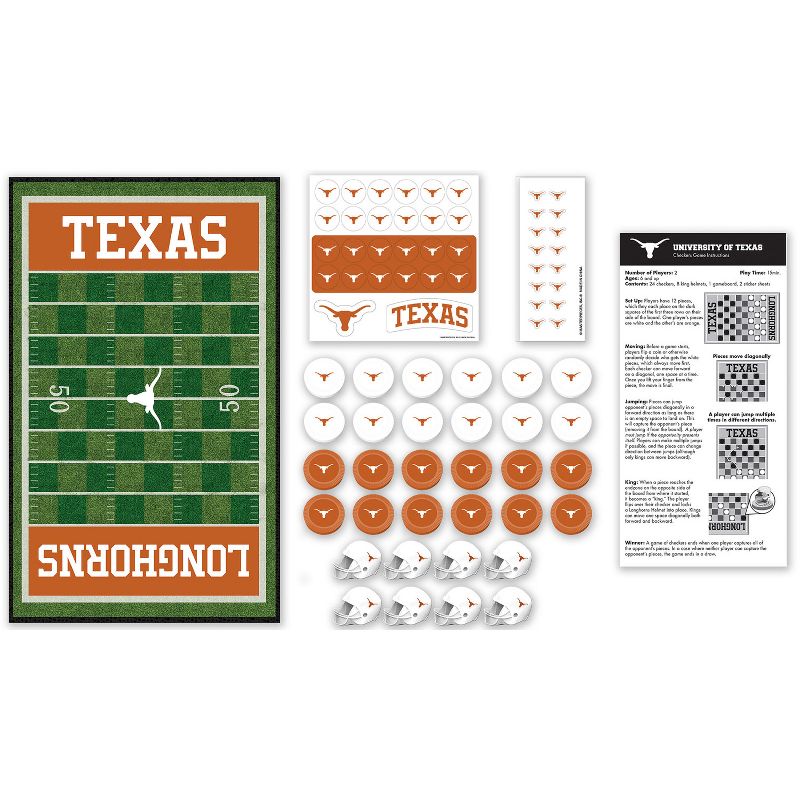 MasterPieces Officially licensed NCAA Texas Longhorns Checkers Board Game for Families and Kids ages 6 and Up, 3 of 7