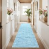 Washable Modern Solid Living Room Rugs, Abstract Indoor Contemporary Floor Carpet for Bedroom Dining Room - 4 of 4