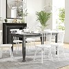 Flash Furniture Grace Solid Wood Dining Table with Turned Wooden Legs, Commercial Grade Heavy Duty Rectangle Wood Table for 6 - 2 of 4