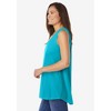 Woman Within Plus Size High-Low Tank - 4 of 4