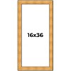 PosterPalooza | Panoramic Embellished Gold Picture Frame - UV Acrylic, Foam Board Backing, Hanging Hardware - 2 of 4