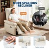 Power Recliner Chair, PU Leather Swivel Rocker Recliner with USB Ports, Upholstered Nursery Glider Reclining Sofa Chair, Ergonomic Lounge - 4 of 4