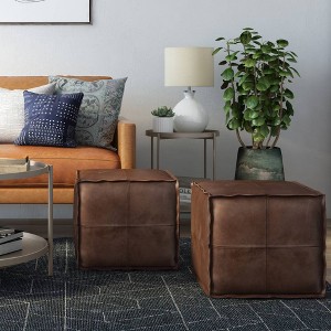 Wendal Square Pouf - WyndenHall - 1 of 4