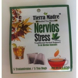 Tierra Madre Nervios Stress (Herbal Tea Blend) 5 Pack - Each Bag with 5 Tea Bags - 1 of 1