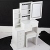 Vanity Table + Cushioned Stool - 4 of 4