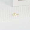 PAGED Dressing Table Fashionable Makeup Table with Mirror, Lights, 3 Drawers for Living Room, Bathroom, Dressing Room - 3 of 4