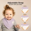 KeaBabies 10pk Organic Baby Bandana Bibs, Baby Drool Bibs for Baby Girl, Boy, Baby Bibs for Infant, Newborn - 3 of 4