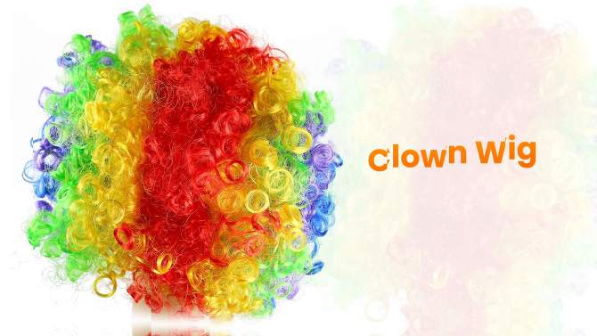 Skeleteen Kids Clown Wig - Multicolor, 2 of 5, play video