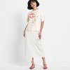 Women's Relaxed Short Sleeve Beach Graphic T-Shirt - Future Collective White - 3 of 3