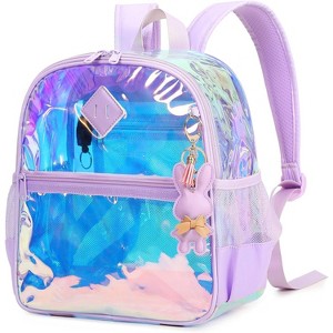 Mini Clear Backpack, Thick TPU Stadium Bag with Front Pocket for Events, Concerts, Work, and Travel, Compliant - 1 of 4