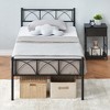 Twin Size Bed Frame with Headboard, Twin Bed Frame for Girls/Boys/Teens, Heavy Duty Metal Slat Support, No Box Spring Needed, Easy Assembly,Black - 2 of 4