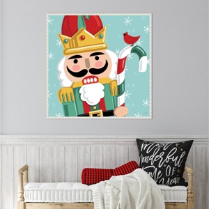 Amanti Art 30"x30" Festive Christmas XI by Anne Tavoletti Framed Canvas Wall Art Print - 1 of 4