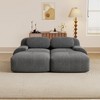 Aukfa Modular Corduroy Sectional Sofa with Ergonomic Support - Pet Friendly, Easy Assembly, Non-Slip Base Design - 2 of 4