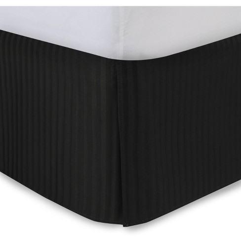 Black pleated hotsell bed skirt