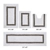 Hotel 4 PC Bath Rug 100% Premium Cotton Tufted Weave Two Tone Reversible Bathroom Rug, Super Soft Absorbent, Machine Washable Bath Mat - 2 of 4