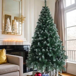 Resenkos 6FT Iron Leg White PVC 812 Branches Christmas Tree Green - 1 of 4