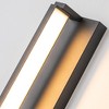 ALOADECOR Modern Motion Sensor Outdoor Wall Light Integrated LED Wall Sconce Matte Black Iron Exterior Light Fixture for Porch Garage Patio - 3 of 4
