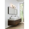 Sutton 3-Light Vanity Wall Sconce - Modern Steel Design with Clear Glass Shades - 2 of 4