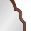 Kate and Laurel Hogan Wood Arch Mirror, 24x36, Walnut Brown - 2 of 4