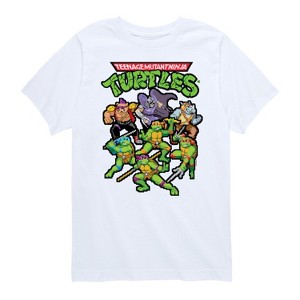 Boys' - Teenage Mutant Ninja Turtles - Pixel Gaming Group Short Sleeve Graphic T-Shirt - 1 of 4