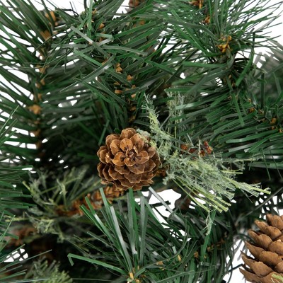 Rustic Country Charm Mixed Pine Cone 34" Outdoor Christmas Garland