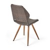 PAGED Wicker Outdoor Chairs Outdoor Dining Chairs with Iron Legs for Patio, Garden, Lawn - 3 of 4