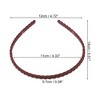 Unique Bargains Women's Classic Elegant Frosted Twist Hairband 5.51"x4.72" 1 Pc - 3 of 4