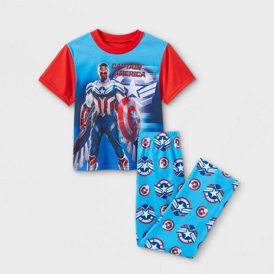 Marvel BoysTwo Piece Swim Set Captain America Blue 2-3 Years 