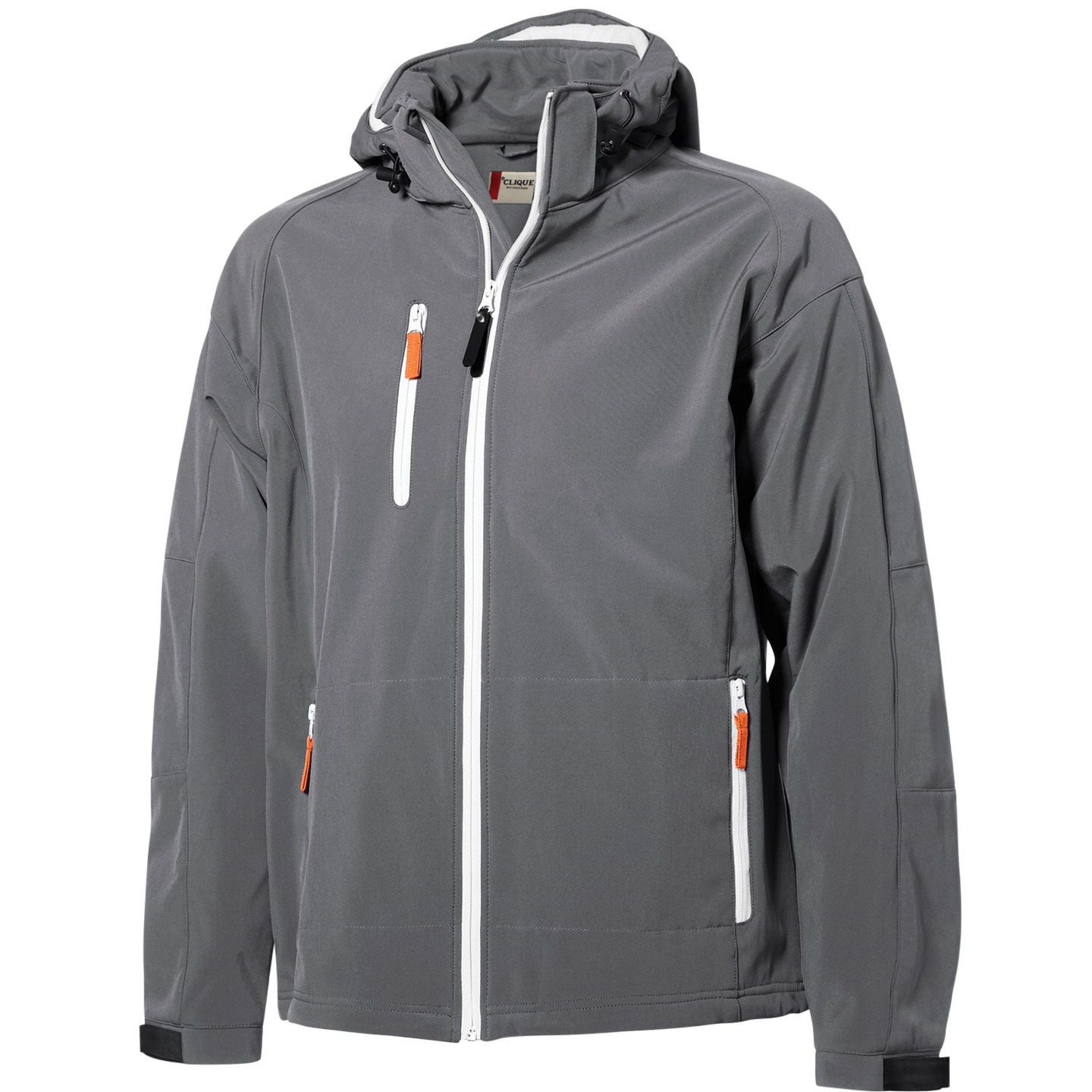 Мужская куртка Clique Serac Softshell Jacket - Grey, цвет: Серый — фото 1