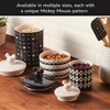 Disney Home Monochrome 2.2c Ceramic Canister Black: Matte Stoneware ...