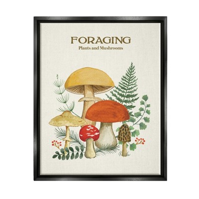 Stupell Industries Botanical Plants & MushroomsFloater Canvas Wall Art