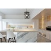 Urban Ambiance Luxury Modern Indoor Pendant,  11-7/8''H x 12"W x 12''D,  Matte Black Finish, UHP4833 - 2 of 4