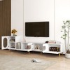 Chic Crate - Extendable Modular TV Stand - Solid Oak Media Console w/ Adjustable Width - Multi-Room Design in Storm Gray & Natural Wood - 3 of 4