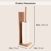 Evideco French Home Goods Acacia Freestanding Toilet Paper Holder - 4 of 4