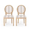 Set of 2 Phinnaeus French Country Fabric Dining Chairs - Christopher Knight Home - 2 of 4