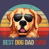 Women's Design By Humans Best Dog Dad Ever Golden Retriever By LuckyCharm99 Racerback Tank Top - 2 of 2