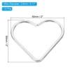 Unique Bargains Metal DIY Decoration Macrame Wreath Heart Shape Dream Catcher Rings 12 Pcs - 2 of 4