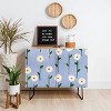 Reves et Histoires Cute Little Flowers Black Legged Credenza - Deny Designs - 2 of 3