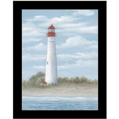 HomeRoots Cape May Light Black Framed Print Wall Art