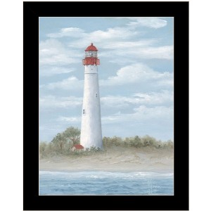 HomeRoots Cape May Light Black Framed Print Wall Art - 1 of 4