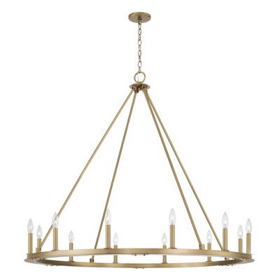 Capital Lighting Pearson 12 - Light Chandelier in  Aged Brass
